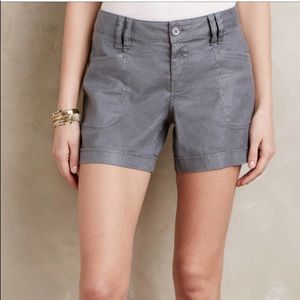 Anthropologie Level 99 cicerone linen blend shorts